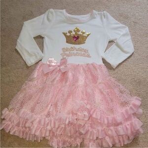 Birthday girl princess dress long sleeve